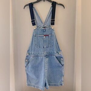 VINTAGE Women’s/Femme Y2K Tommy Hilfiger short overalls, size L